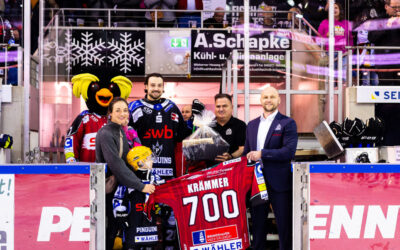 4:1 Heimsieg gegen Red Bull München – Nico Krämmer mit 700. Spiel in der Penny-DEL
