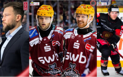 5 Spieler und 2 Coaches vertreten die Pinguins bei der Eishockey-WM